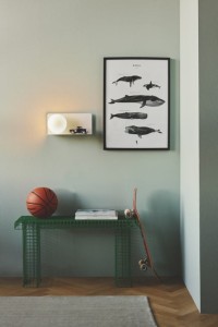 Lampa ścienna LILIBETH Nordlux 1xE14 25W Metal Biały na ścianie w pokoju.