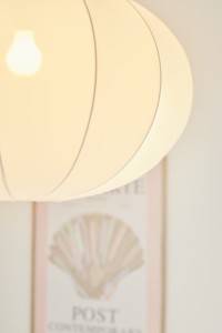 Lampa wisząca AERON Nordlux 1xE27 40W Tekstylia Biały z bliska.