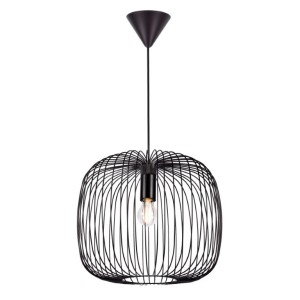 Lampa wisząca BERONI Nordlux 1xE27 60W Metal Czarny.