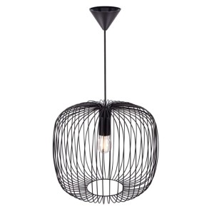 Lampa wisząca BERONI Nordlux 1xE27 60W Metal Czarny, nowoczesny design.