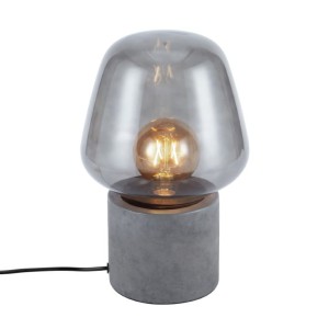Lampa stołowa CHRISTINA Nordlux 1xE27 25W Beton Antracyt z szklanym kloszem.
