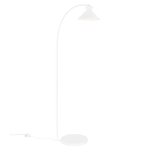 Lampa podłogowa DIAL Nordlux 1xE27 40W Metal Biały stojąca na okrągłej podstawie.