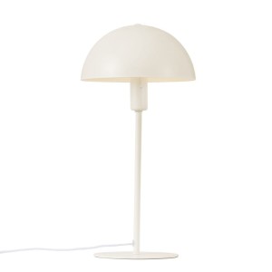 Lampa stołowa ELLEN Nordlux z beżowym metalowym kloszem.