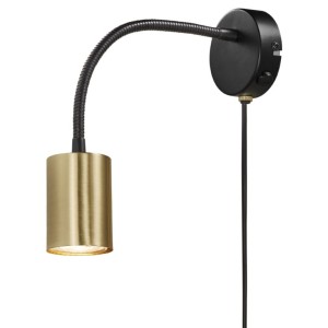 Lampa ścienna EXPLORE Nordlux 1xGU10 35W Metal Mosiądz z elastycznym ramieniem.