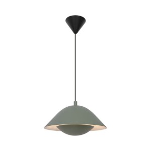 Lampa wisząca FREYA Nordlux E27 40W Metal Zakurzona zieleń.