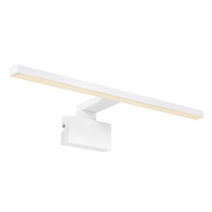 Lampa łazienkowa MARLEE Nordlux 1xLED Metal Biały na białym tle.