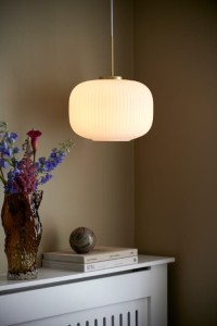 Lampa wisząca MILFORD 2213213001 Nordlux 1xE27 40W Szkło Biały