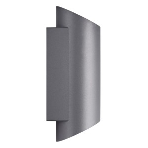 Lampa ścienna NICO Nordlux 2xGU10 35W Aluminium Antracyt widok z boku.