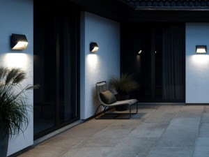 Lampa ścienna PONTIO Nordlux 2xGU10 25W Aluminium Biały zewnętrzna oświetlająca taras