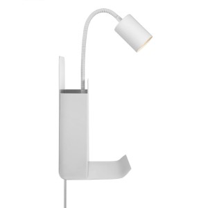 Lampa ścienna ROOMI Nordlux 1xGU10 35W Metal Biały z elastycznym ramieniem