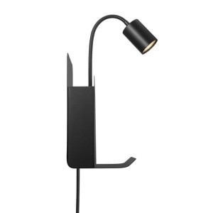 Czarna lampa ścienna ROOMI Nordlux 1xGU10 35W Metal.