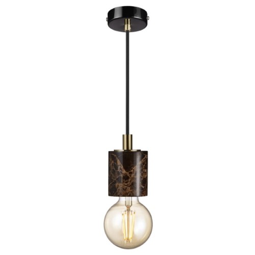 Lampa wisząca SIV 45883018 Nordlux 1xE27 60W Marmur Brązowy