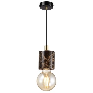 Lampa wisząca SIV Nordlux marmur brązowy z żarówką E27.