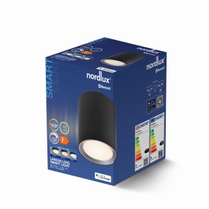 Opakowanie Lampa sufitowa LandonSmar Nordlux 1xLED Metal Czarny.