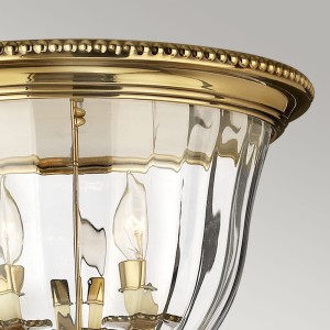 Lampa sufitowa plafon Elstead Lighting Cambridge złoty metal.