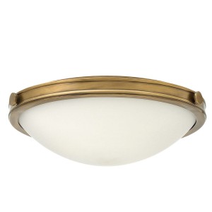 Lampa sufitowa plafon okrągły Collier Elstead Lighting złoty metal.