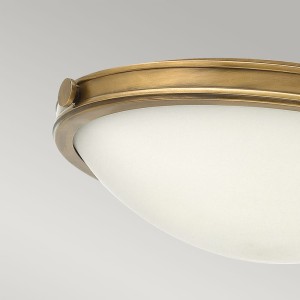 Lampa sufitowa plafon okrągły Collier Elstead Lighting 3x60W Złoty Metal.