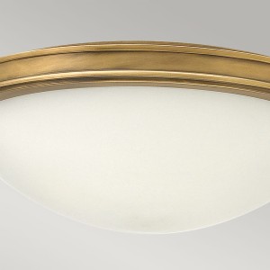 Lampa sufitowa plafon okrągły Collier Elstead Lighting 3x60W Złoty Metal