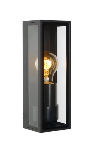 Lampa elewacyjna Lucide Dukan 15802/01/30 IP65 1xE27 Szkło Czarny