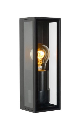 Lampa elewacyjna Lucide Dukan 15802/01/30 IP65 1xE27 Szkło Czarny