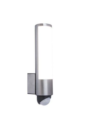 Lampa ścienna Kinkiet zewnętrzny z czujnikiem Lutec Leda 5267103001 IP44 1xLED Stal