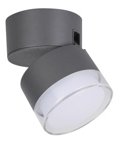 Kinkiet zewnętrzny LED Lutec Dropsi 5010901118 IP44 szary aluminiowy.