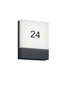 Kinkiet zewnętrzny LED Trio Pecos 227760142 IP54 1xLED Aluminium szary z numerem 24.