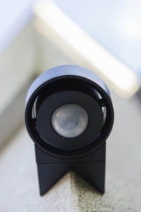 Kinkiet zewnętrzny z czujnikiem Lutec Dawny 9760002330 IP44, czarny, tworzywo.