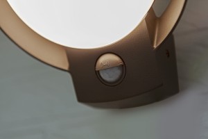 Kinkiet zewnętrzny z czujnikiem Lutec Polo LED szary.