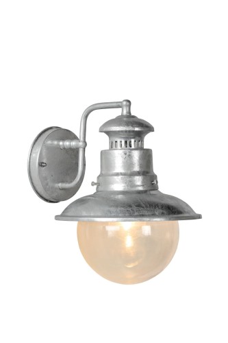 Lampa elewacyjna Lucide Figo 11811/01/06 IP44 1xE27 Aluminium Srebrny