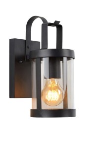 Lampa elewacyjna Lucide Lindelo 29825/01/30 IP23 1xE27 Metal Czarny