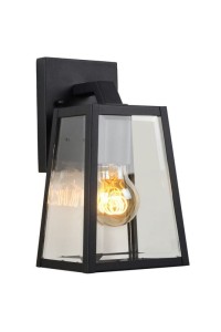 Lampa elewacyjna Lucide Matslot 29828/01/30 IP23 1xE27 Metal Czarny