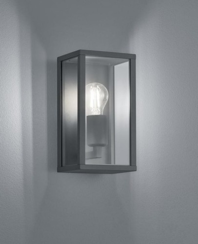 Lampa elewacyjna Trio Garonne 201860142 IP44 1xE27 Aluminium Szary