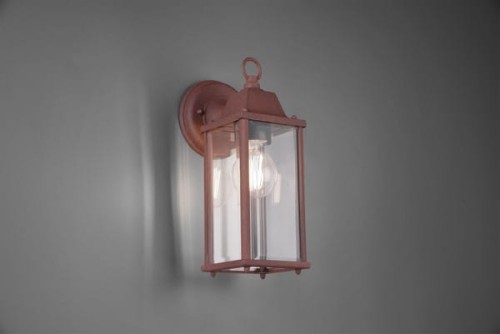 Lampa elewacyjna Trio Olona 201960124 IP23 1xE27 Aluminium Miedziany
