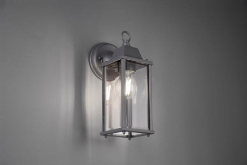 Lampa elewacyjna Trio Olona 201960142 IP23 1xE27 Aluminium Szary