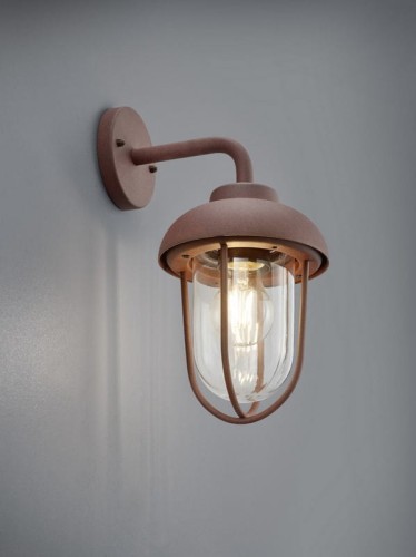 Lampa elewacyjna Trio Duero 202760124 IP44 1xE27 Aluminium Miedziany