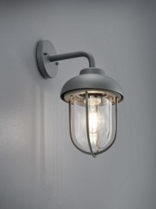 Lampa elewacyjna Trio Duero 202760142 IP44 1xE27 Aluminium Szary