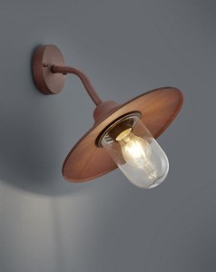 Lampa elewacyjna Trio Brenta 201760124 IP44 1xE27 Aluminium Miedziany.