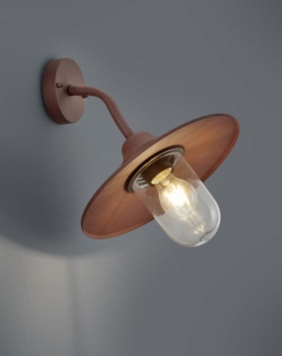 Lampa elewacyjna Trio Brenta 201760124 IP44 1xE27 Aluminium Miedziany