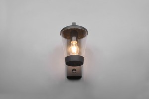 Lampa elewacyjna Trio Cavado 211069142 IP44 szara aluminium 1xE27.