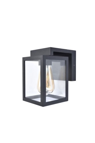 Lampa elewacyjna Lutec Shiva 5206501012 IP44 1xE27 Aluminium Czarny