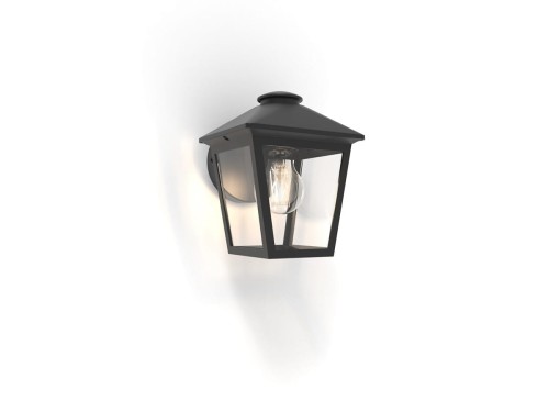 Lampa elewacyjna Lutec Zago 5294502012 IP44 1xE27 Aluminium Czarny