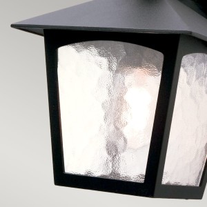 Kinkiet zewnętrzny Elstead Lighting York BL2-BLACK IP43 1xE27 Aluminium Czarny detal.