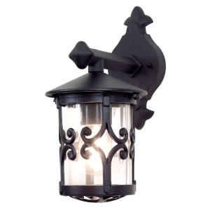 Lampa ścienna Kinkiet zewnętrzny Elstead Lighting Hereford BL8-BLACK IP23 1xE27 Aluminium Czarny