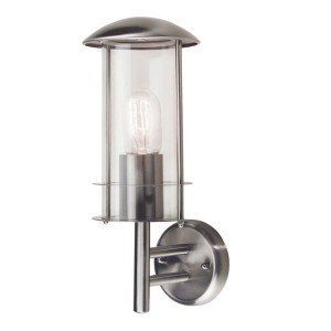 Lampa ścienna Nowoczesny kinkiet zewnętrzny Elstead Lighting Bruges BRUGES-ST-STEEL IP44 1xE27 Stal Stalowy