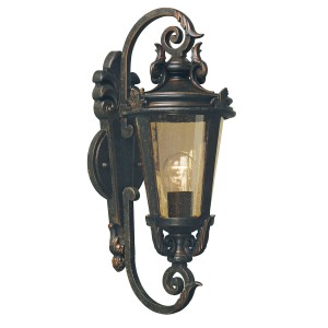 Lampa ścienna Kinkiet zewnętrzny Elstead Lighting Baltimore BT1-M IP44 1xE27 Stal Brązowy