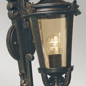 Kinkiet zewnętrzny Elstead Lighting Baltimore BT1-M IP44 1xE27 Stal Brązowy.