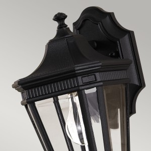 Kinkiet zewnętrzny Elstead Lighting Cotswold Lane FE-COTSLN2-S-BK IP44 1xE27 Aluminium Czarny
