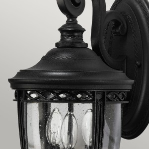 Kinkiet zewnętrzny Elstead Lighting English Bridle FE-EB2-M-BLK czarny stalowy IP44 3xE14.
