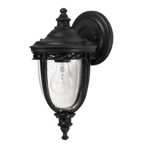 Kinkiet zewnętrzny Elstead Lighting English Bridle FE-EB2-S-BLK IP44 czarny.